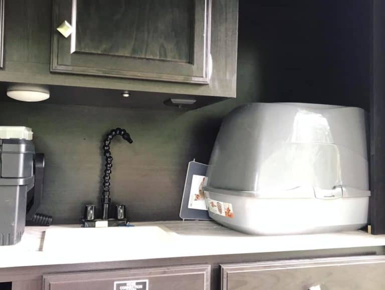 10 RV Cat Litter Box Storage Ideas (That Don't Stink)
