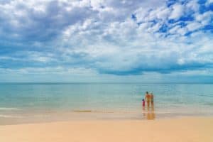Family on Beach in Florida