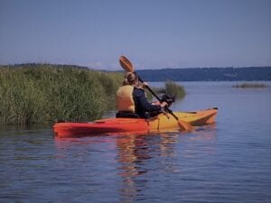 Kayaking with Dog in Hood Canal