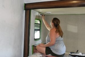 Painting RV bedroom