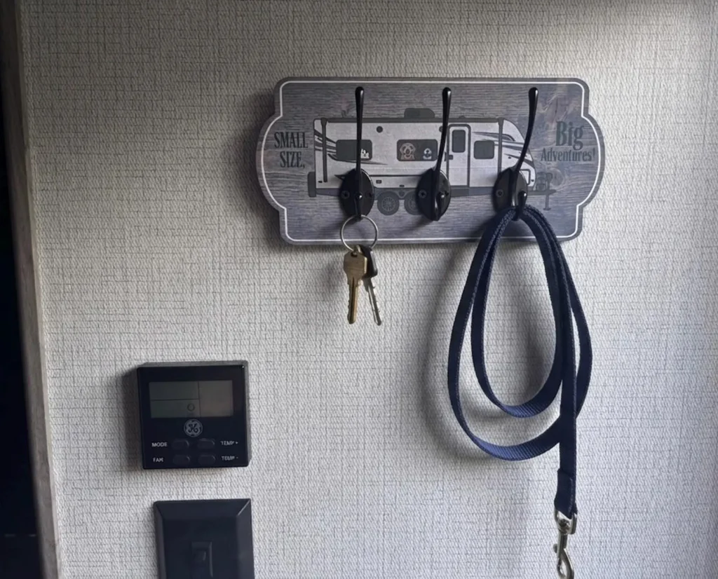 RV key holder sign