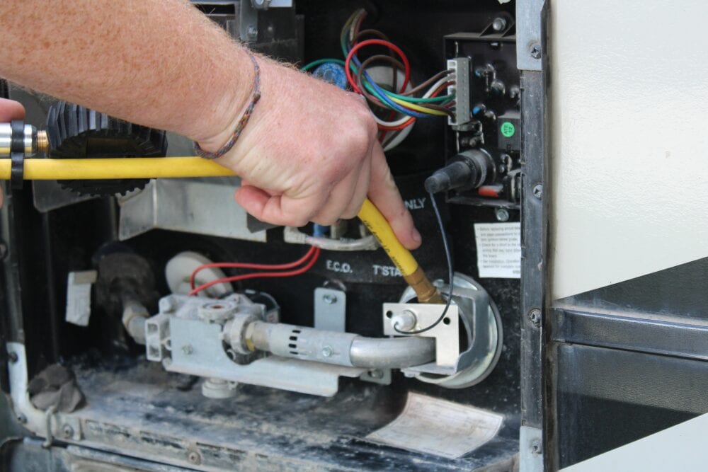 Cleaning Debris from RV Water Heater