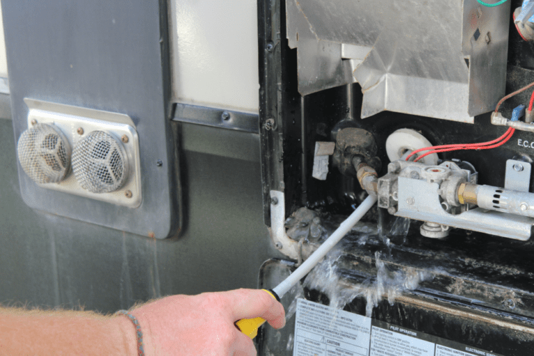 Cleaning RV Water Heater