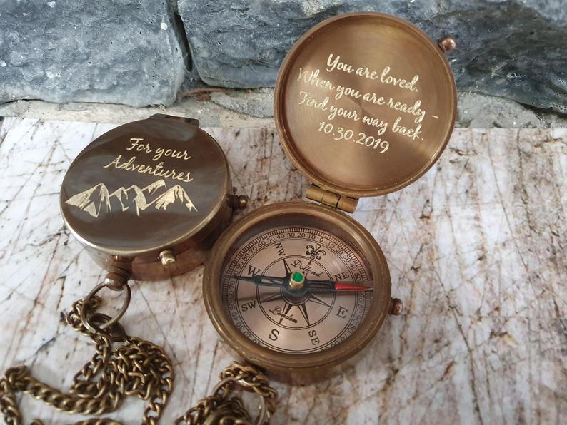 Engraved Compass