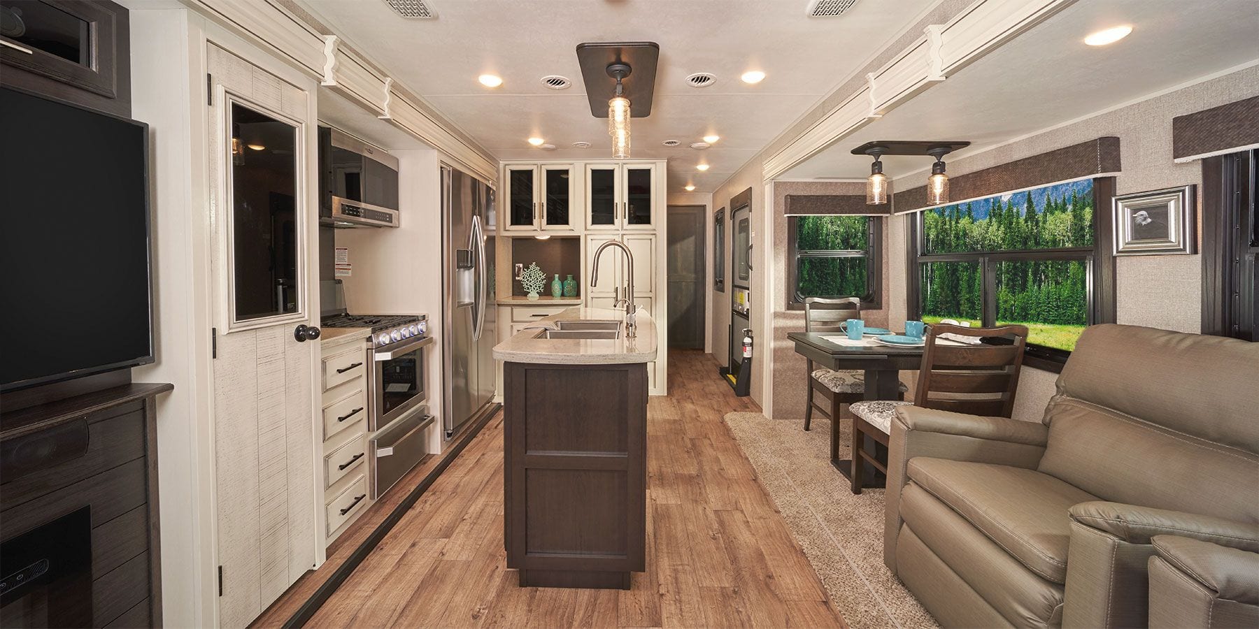 RV with White Interiors (No Painting Required)