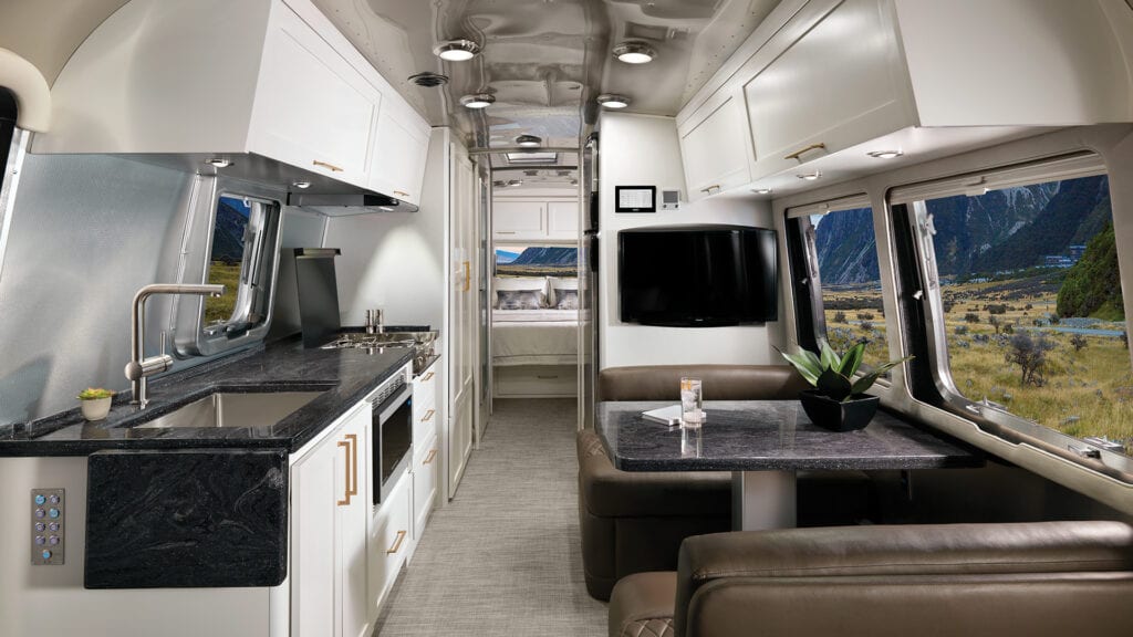 Airstream with White Interior