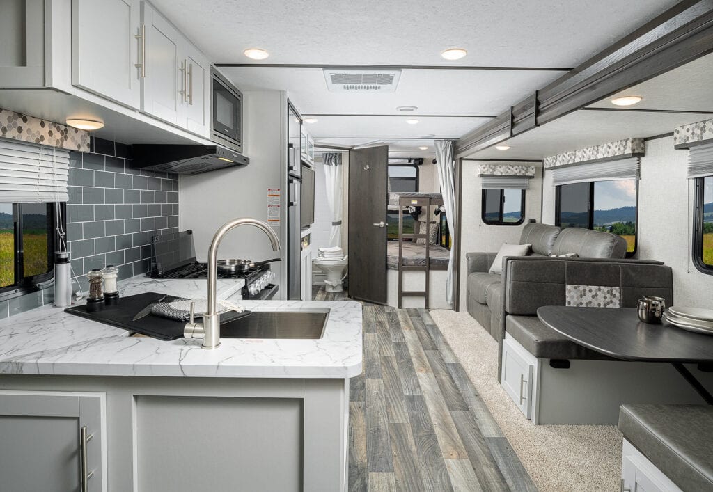 RVs with White Interior Décor (No Painting Required) Travels with Ted