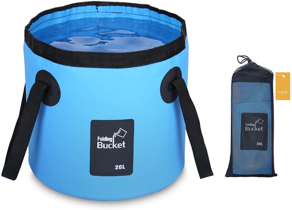 RV camping bucket