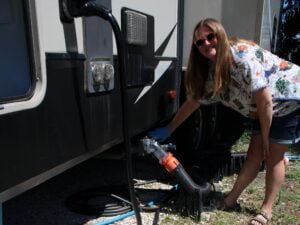 Dumping RV Holding Tanks