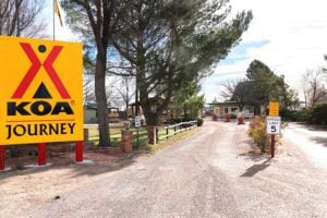 KOA Campground Entrance Sign 