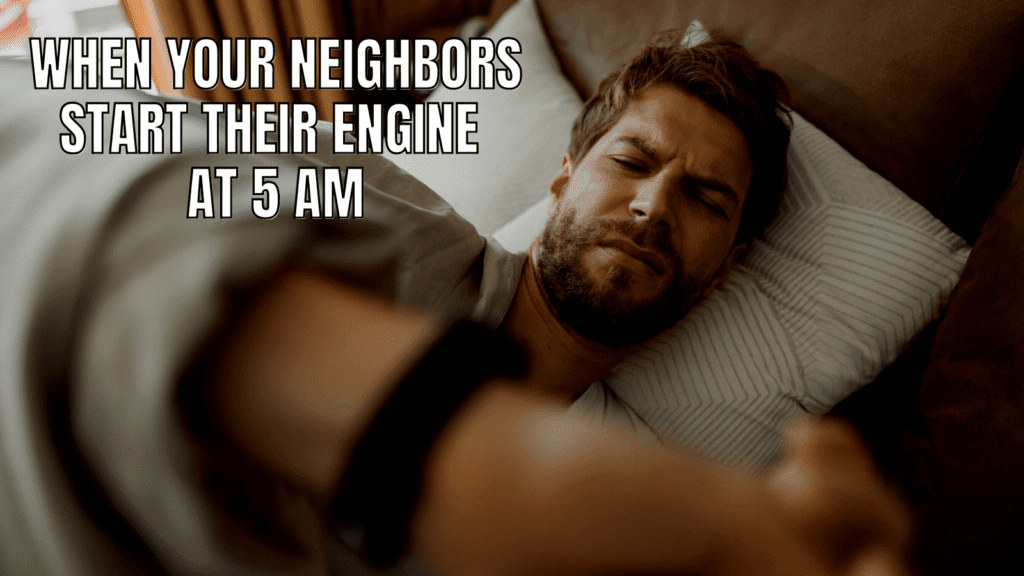 Funny RV Camping Meme: Alarm