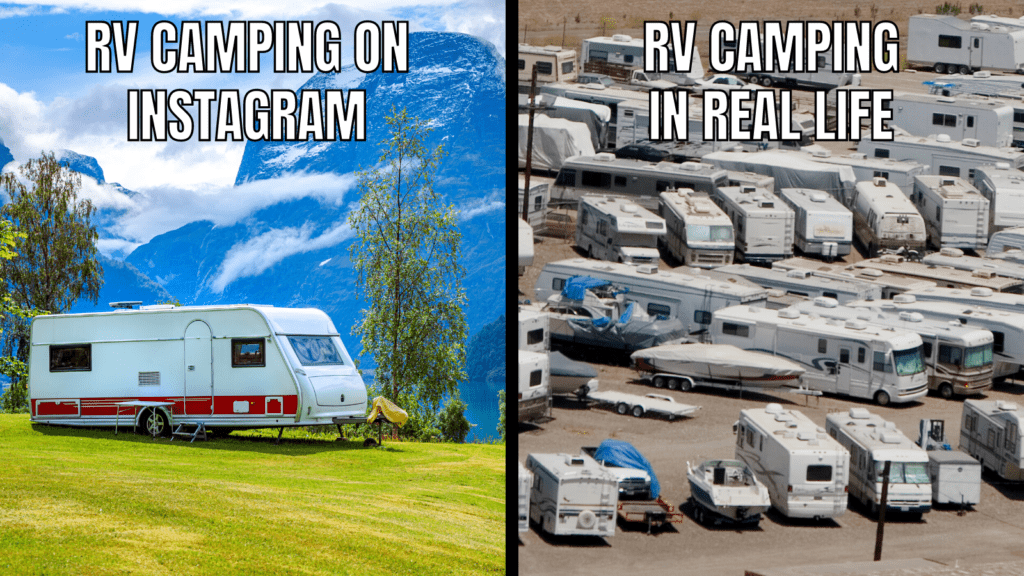 Funny RV Camping Memes: Instagram vs. Reality