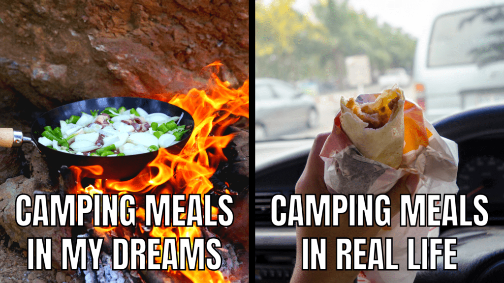 Funny RV Camping Memes: Camping Meals