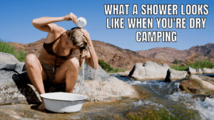 RV boondocking showers meme