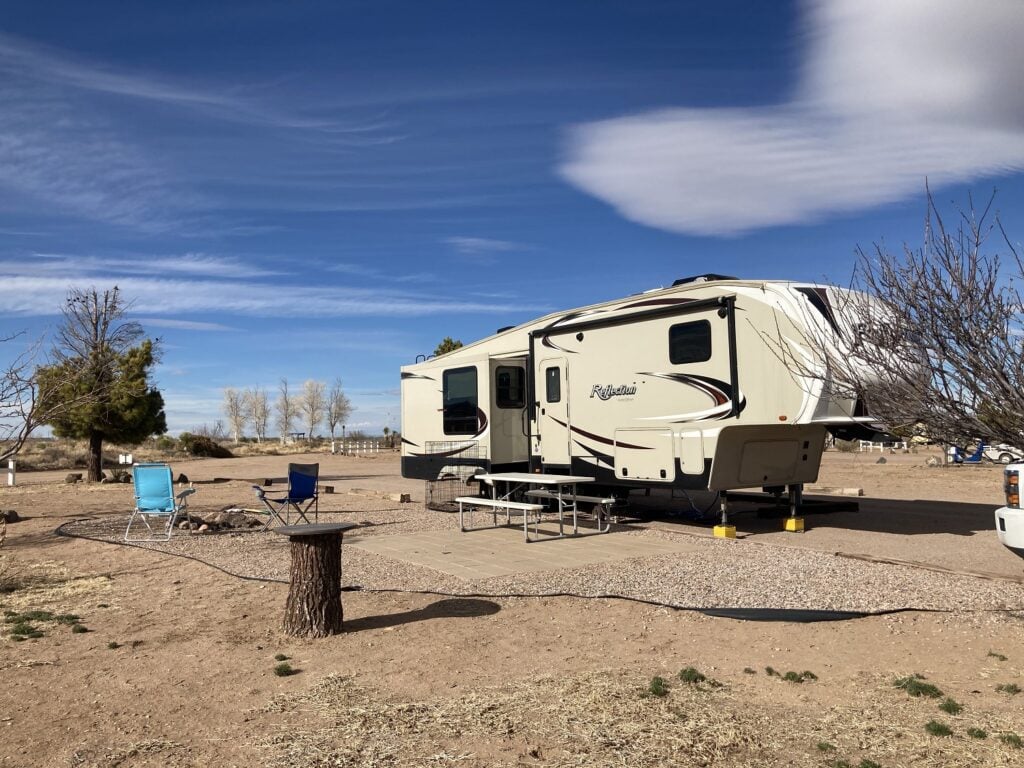 RV campsite at New Mexico RV Park