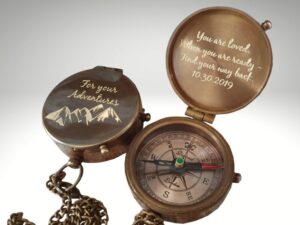 RV Gifts for Dad: Engraved Compass.