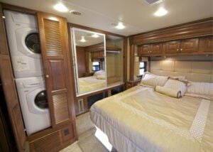 RV interior with features