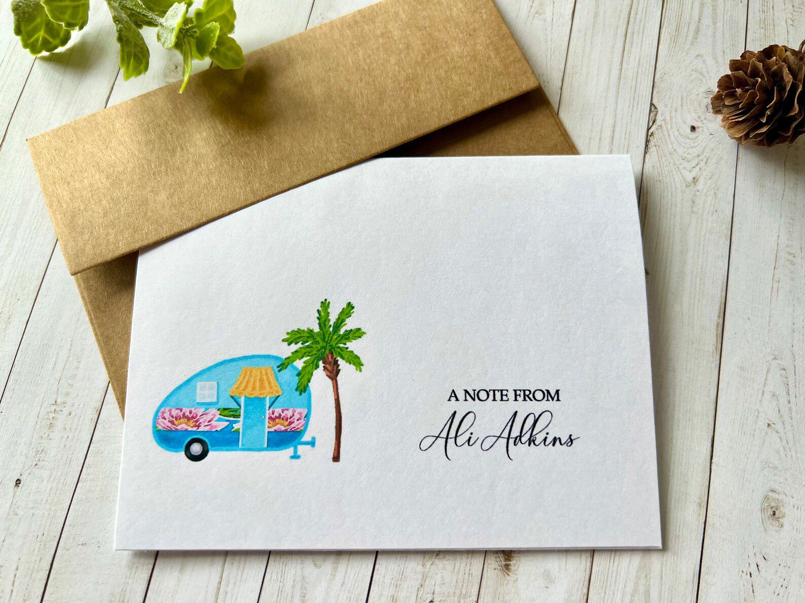 Personalized RV stationery