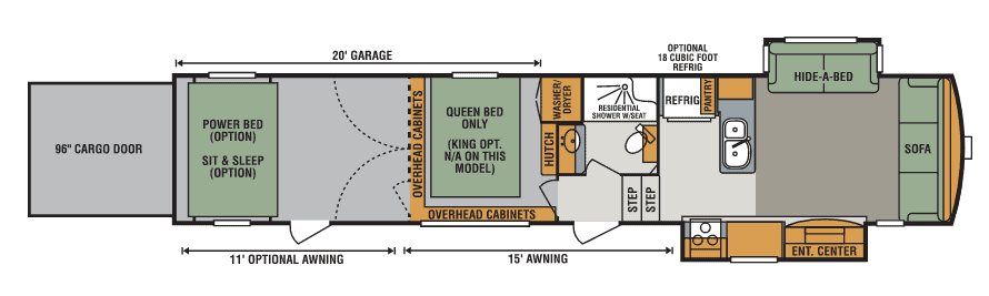 Travel Trailers with Two Queen Bedrooms: Venom 4020DQ