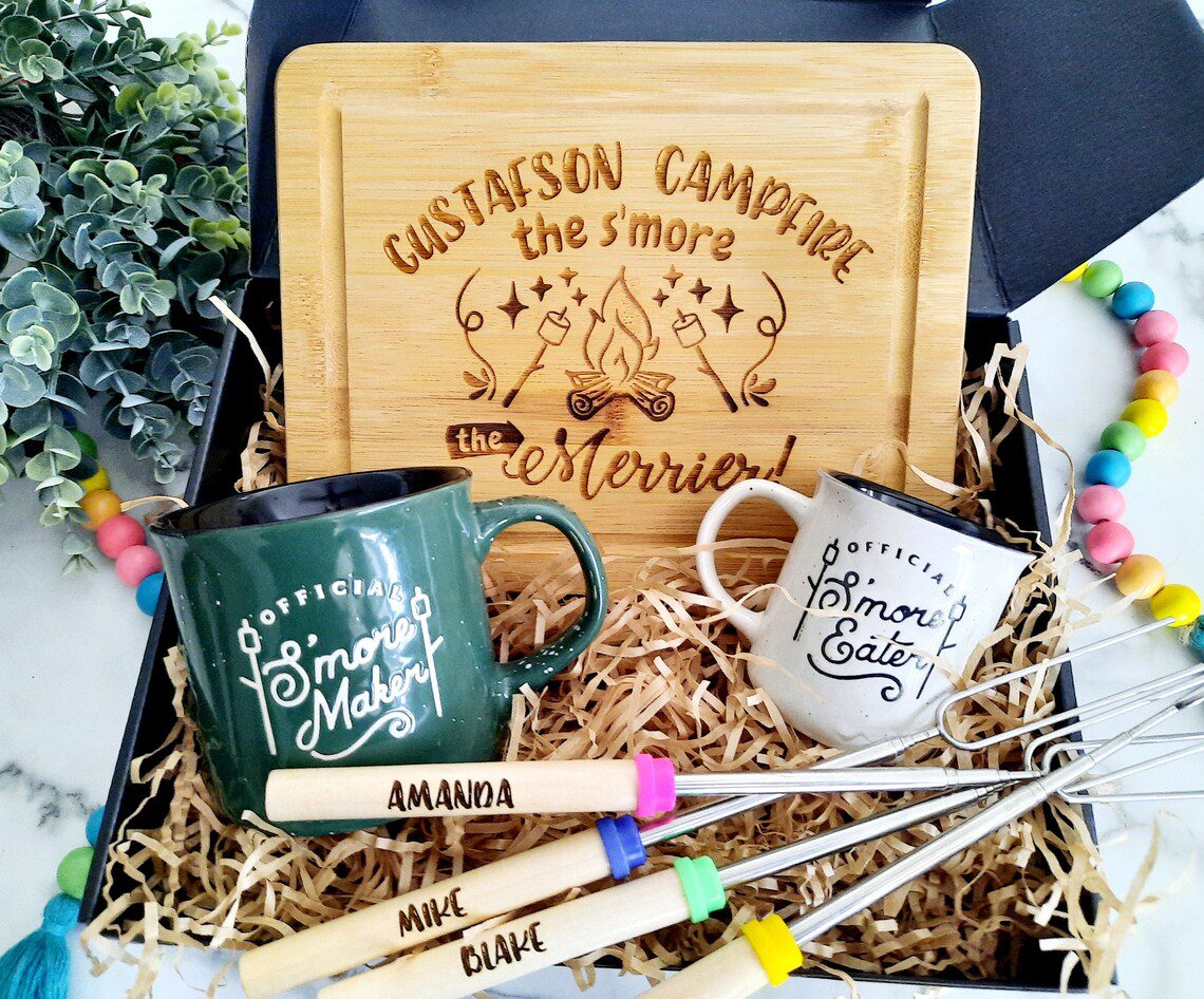 Campfire gift basket