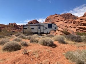 Epic Campsite at Valley of Fire 