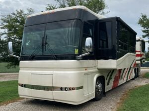 RV with custom wrap.