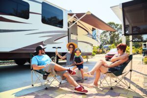 Friends at RV campground