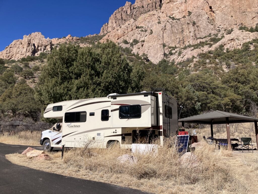 Class C RV with Solar Panels