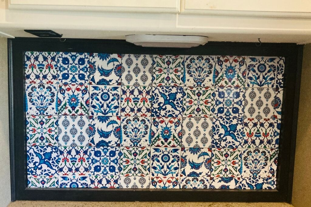 RV kitchen backsplash