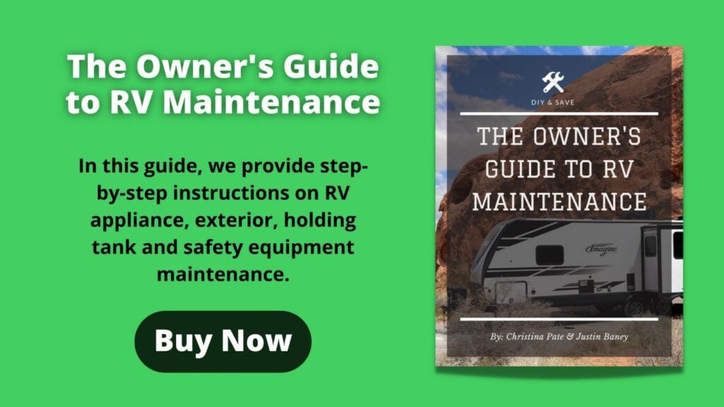 RV Maintenance Book with Schedule and Instrutions