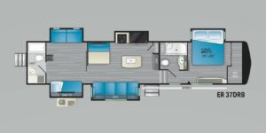 Fifth Wheels with Lofts:  Elkridge ER 37DRB 
