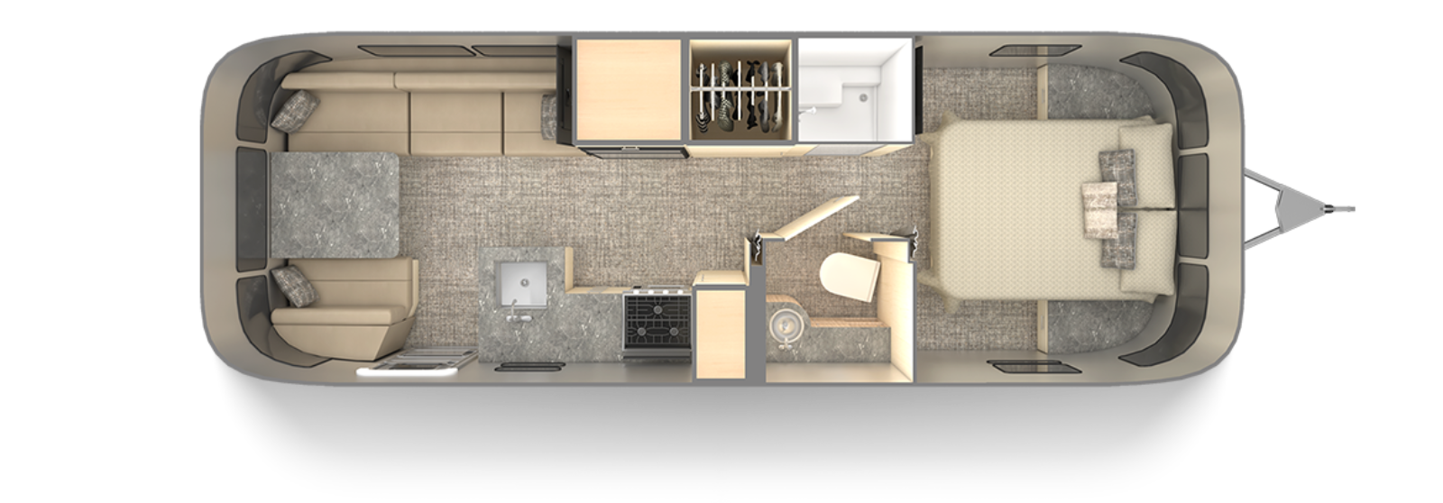 Travel Trailers with Twin Beds: Airstream Flying Cloud 27FB