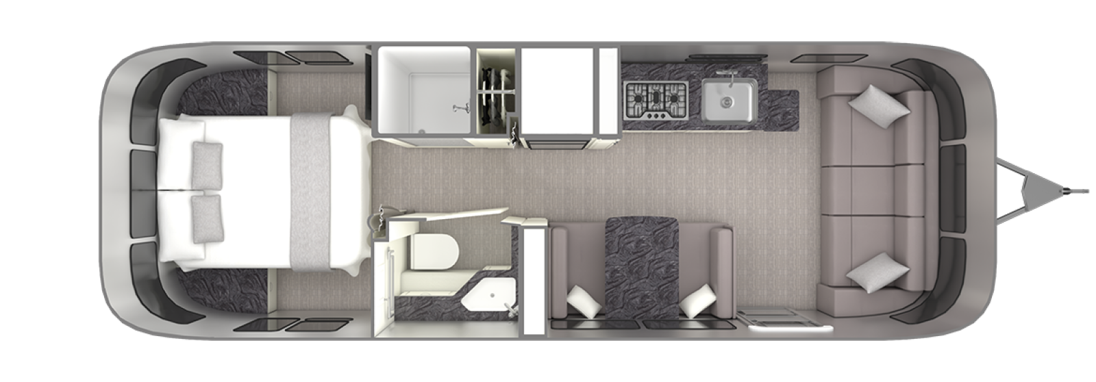 Travel Trailers with Twin Beds: Airstream Classic 28RB