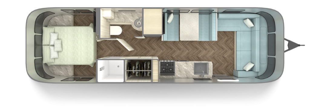 Travel Trailers with Twin Beds: Airstream International 30FB