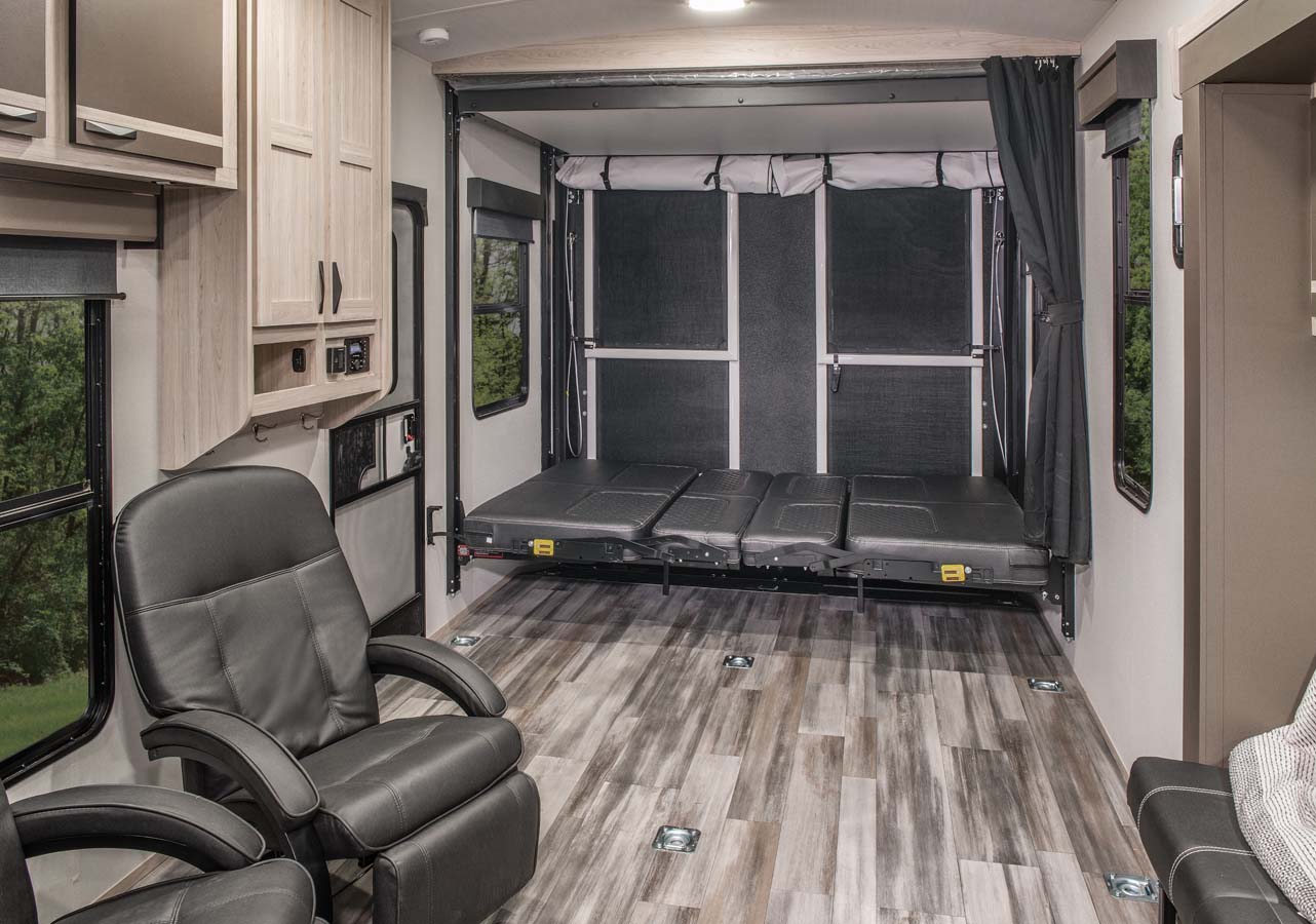 Stryker Toy hauler interior