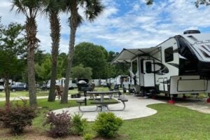 Luxury RV Resorts in South Carolina: Mount Pleasant KOA.