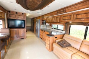 RV living room interior