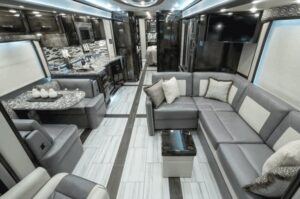 Class A Motorhomes with Bunk Beds: Realm LVB with Spa
