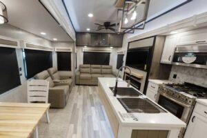 Interior of the Cedar Creek 377BH RV