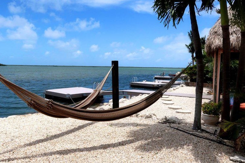 RV campsite with hammock