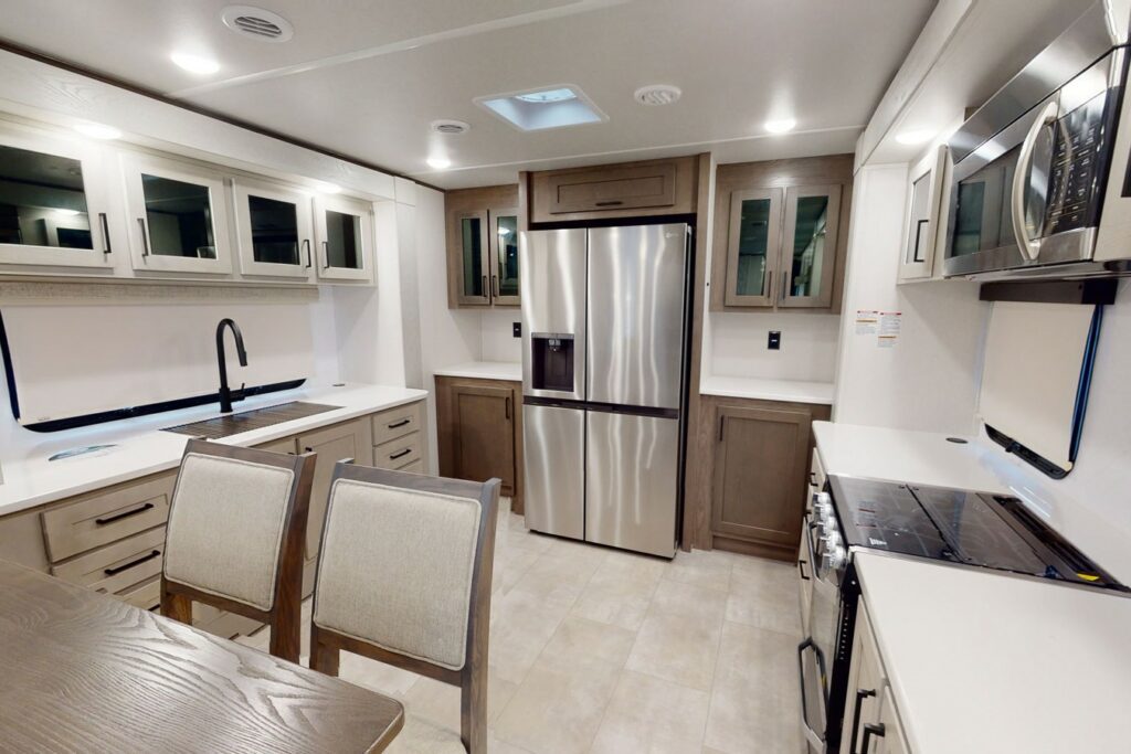 High-End Fifth Wheel Front Kitchen