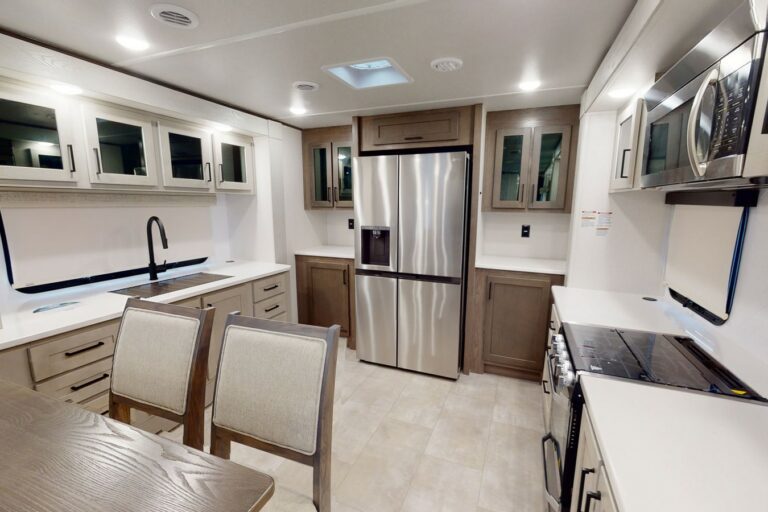 10 Epic Front Kitchen Fifth Wheel RVs [2024 Update] - Travels with Ted