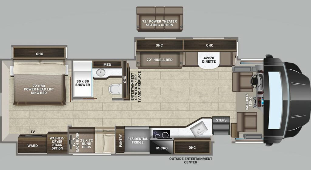 Class C with Bunk Beds: Accolade XL