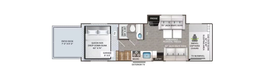 Thor Outlaw 29J Floorplan