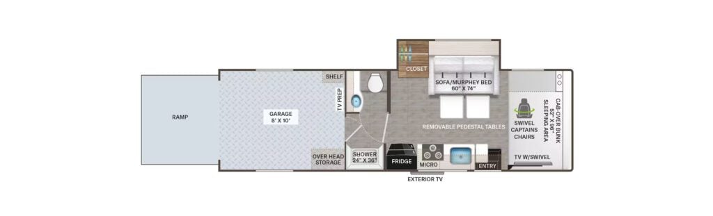 Thor Outlaw 29T Floorplan