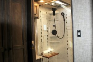 Large Shower insider Luxury RV