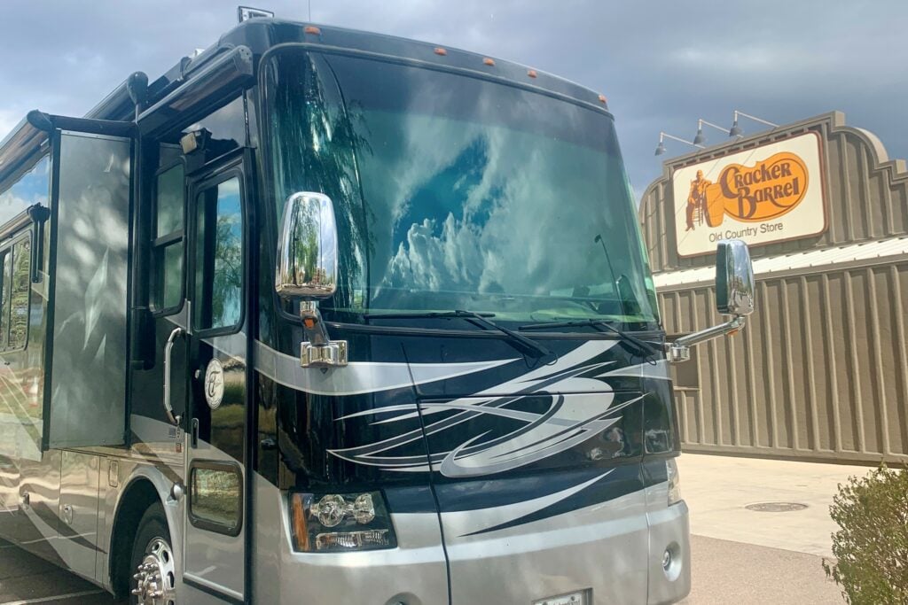 RV Parking at Cracker Barrel