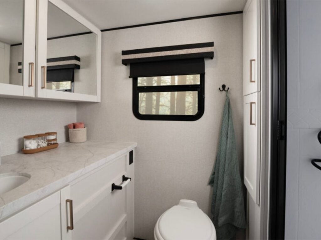 Heartland travel trailer bathroom