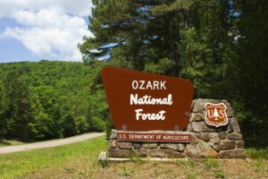 National Forest Entrance Sign.