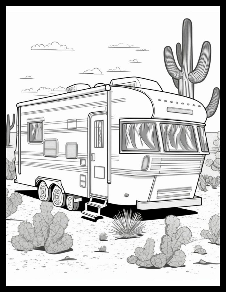 20 Free Printable RV Camper Coloring Pages For All Ages 